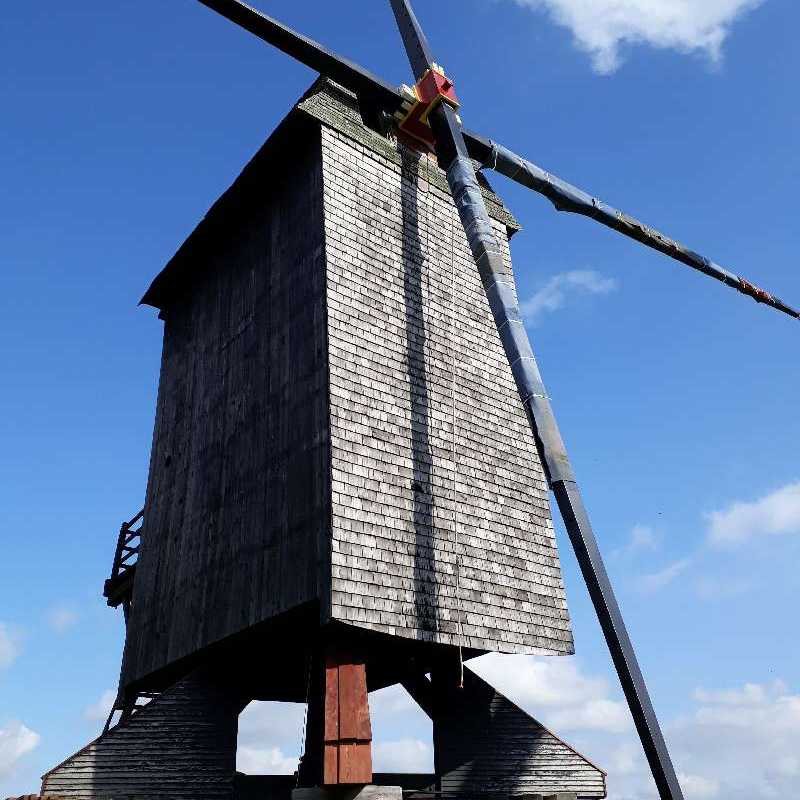 Nieuwe wieken voor Molen Te Rullegem<br>20-03-2019 - ©Wendy Baeyens