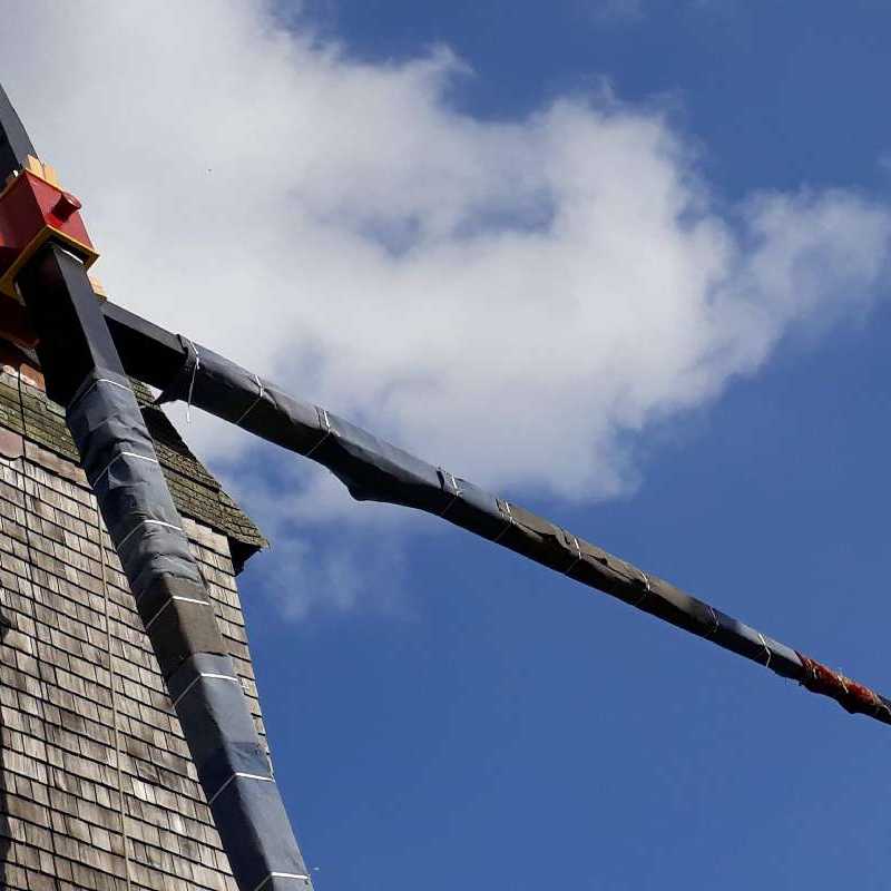 Nieuwe wieken voor Molen Te Rullegem<br>20-03-2019 - ©Wendy Baeyens