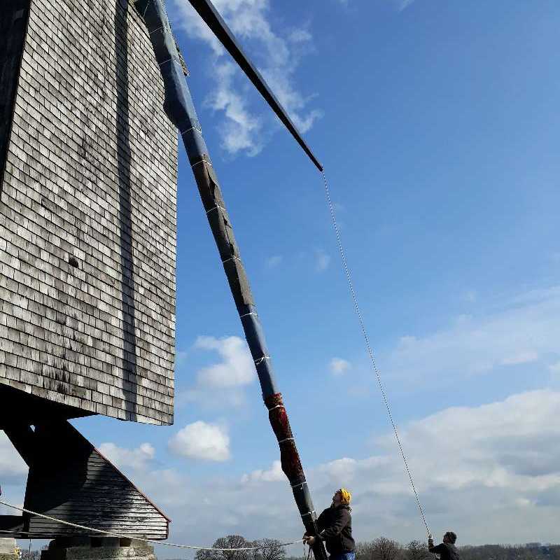 Nieuwe wieken voor Molen Te Rullegem<br>20-03-2019 - ©Wendy Baeyens