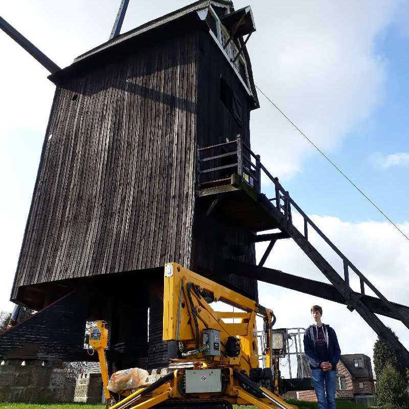 Nieuwe wieken voor Molen Te Rullegem<br>20-03-2019 - ©Wendy Baeyens