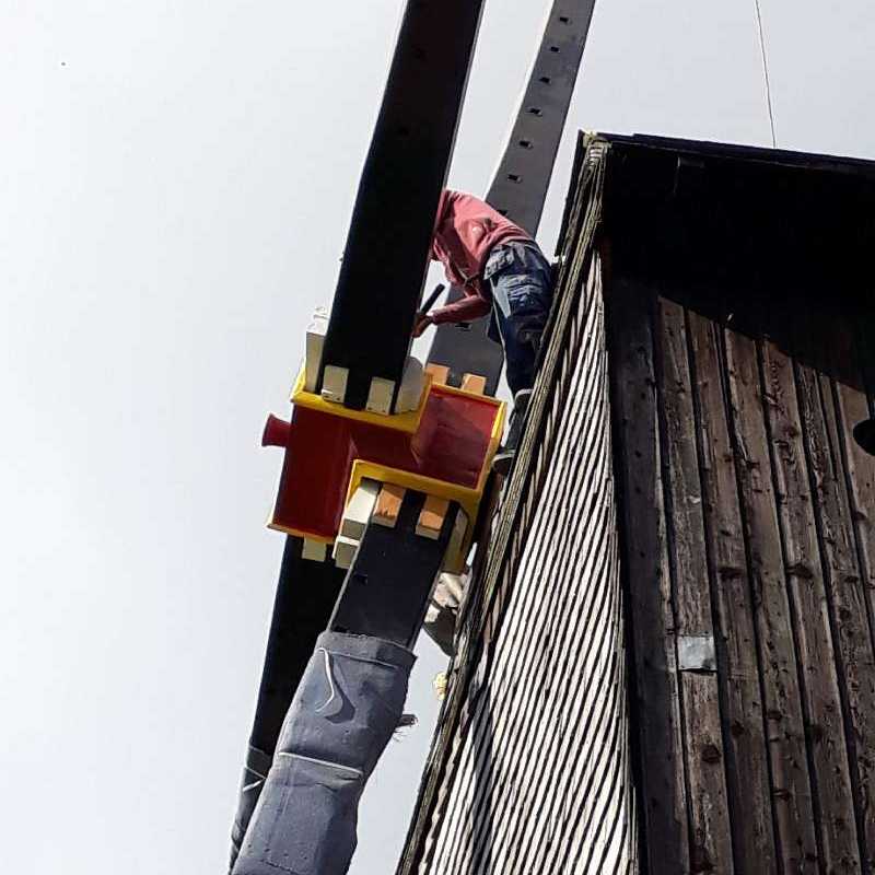 Nieuwe wieken voor Molen Te Rullegem<br>20-03-2019 - ©Wendy Baeyens