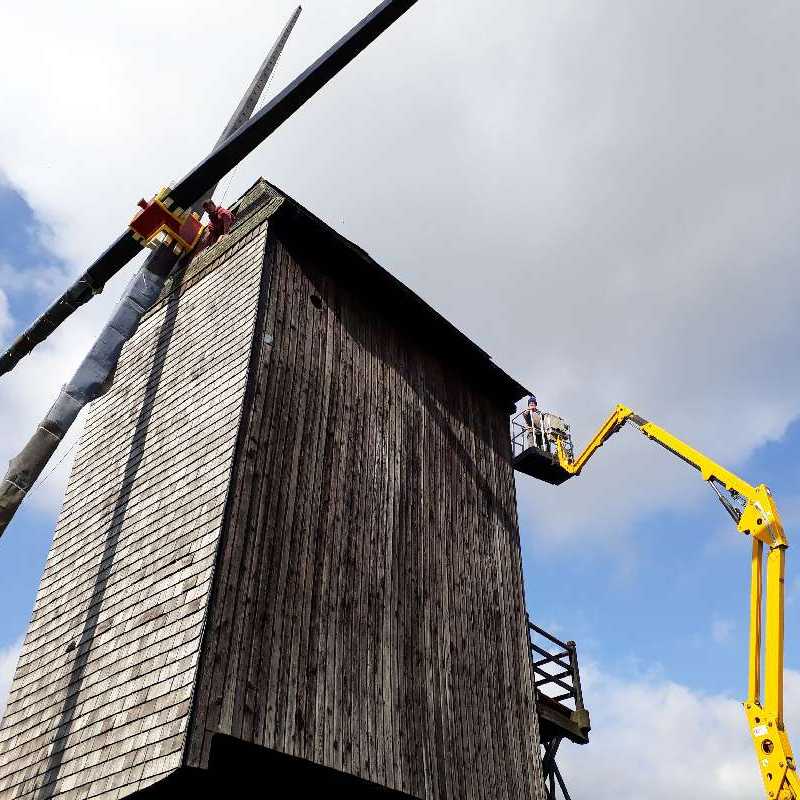 Nieuwe wieken voor Molen Te Rullegem<br>20-03-2019 - ©Wendy Baeyens