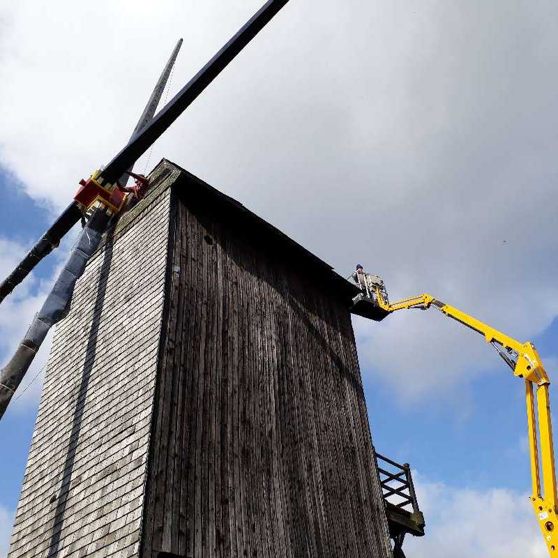 Nieuwe wieken voor Molen Te Rullegem<br>20-03-2019 - ©Wendy Baeyens