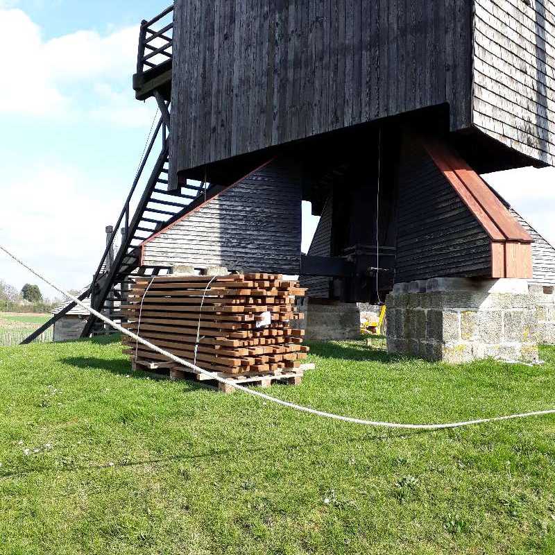 Nieuwe wieken voor Molen Te Rullegem<br>20-03-2019 - ©Wendy Baeyens