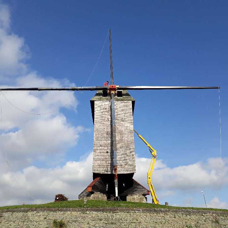 Nieuwe wieken voor Molen Te Rullegem<br>20-03-2019 - ©Wendy Baeyens