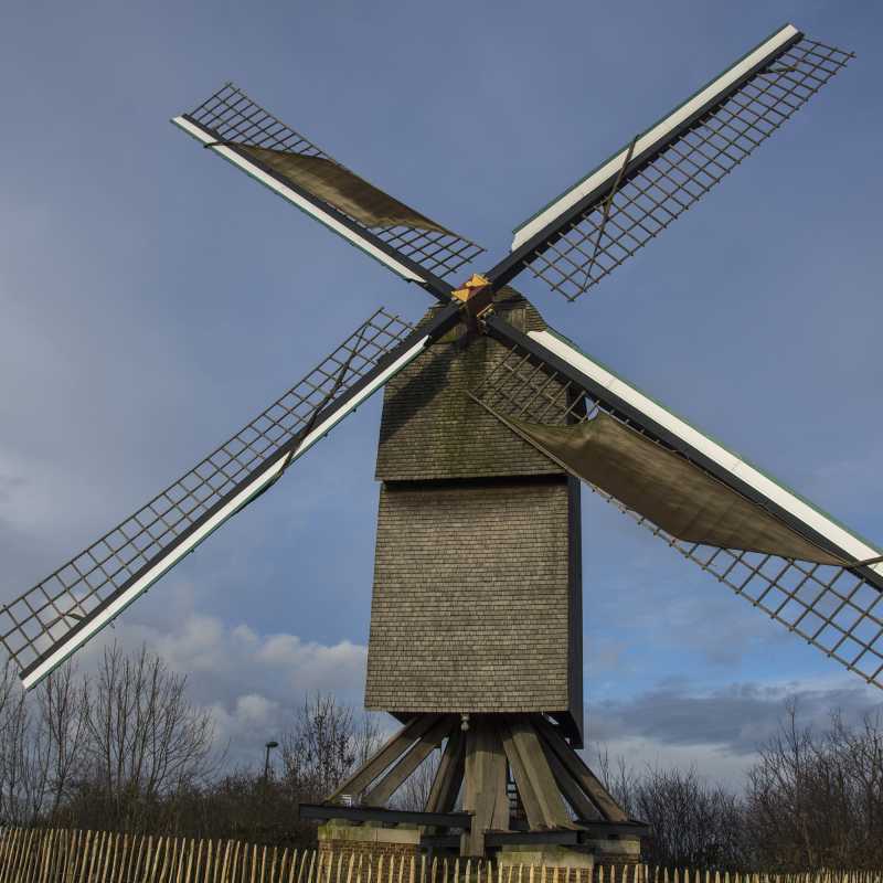 Draaiende molen in de winter<br>20-12-2020 - ©Patrick Goossens