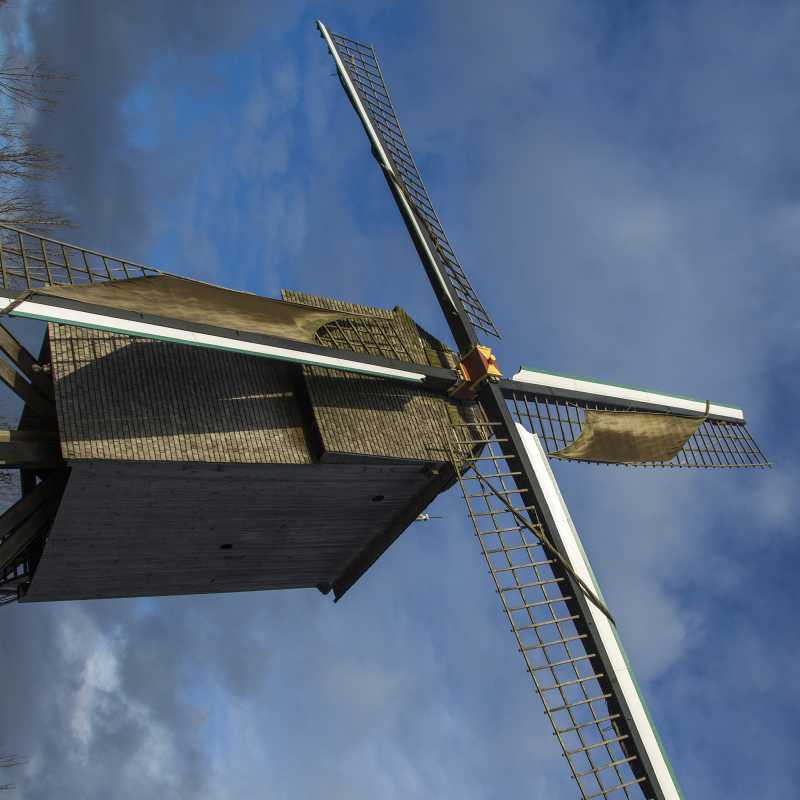 Draaiende molen in de winter<br>20-12-2020 - ©Patrick Goossens